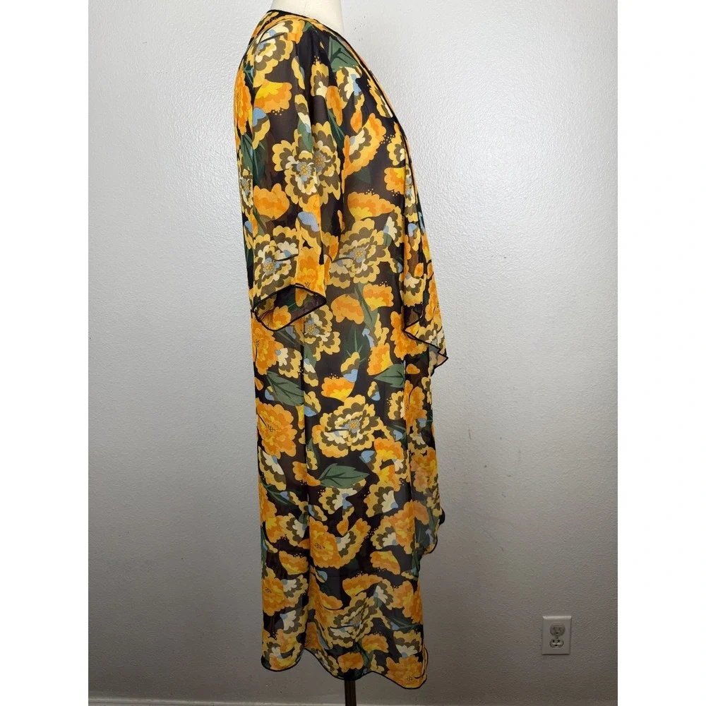 NWOT LuLaRoe SHIRLEY Floral Kimono Duster Multi Color Size S